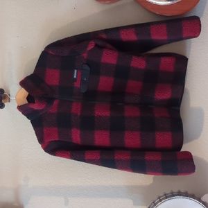 Women's buffalo plaid zip up